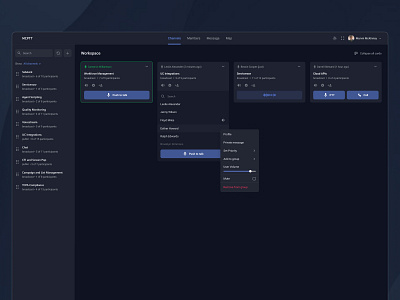 MCPTT — Mission Critical Push To Talk (Control Panel) call cellular communication innovative interface software technology ui ux voice communication