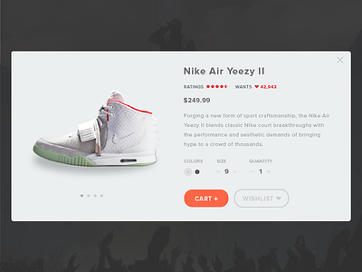 Day 002 Product Card Nike Air Yeezy 2 by Nic Wong on Dribbble