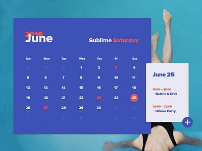 Day 011 - Calendar Card calendar card clean design flat interface material minimal ui ux widget