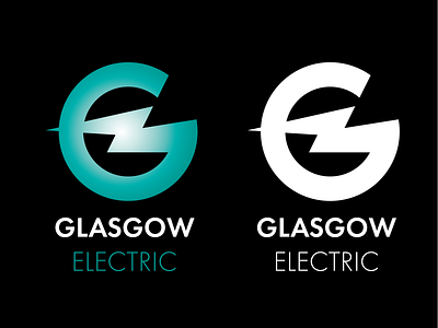 Glasgow Electric G Bolt branding design flat graphic design identity illustrator logo minimal typography vector