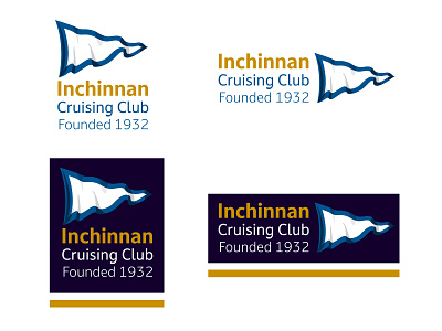 Inchinnan Cruising Club Identity branding design flat graphic design identity illustration illustrator logo typography vector