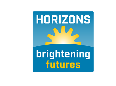 HORIZONS Programme Logo branding design flat graphic design illustration logo typography ui vector