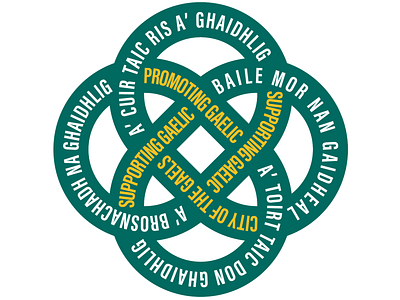 Glasgow - A Gaelic City Logotype branding logo typography