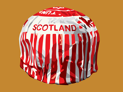 Tunnocks Tea Cake branding illustration