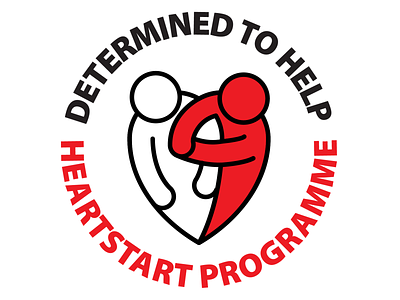 Determined To Help Heart Start Programme Logotype branding logo