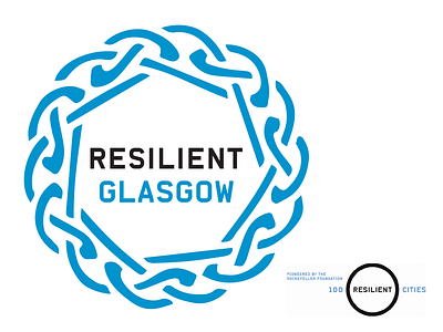 Resilient Glasgow Logotype branding logo vector