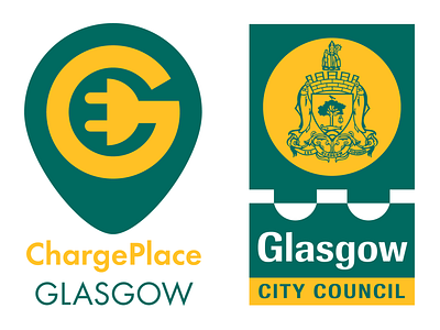 Charge Place Glasgow Version 2 branding logo vector