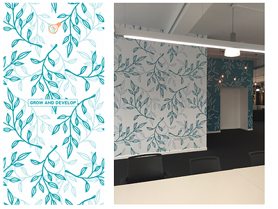 Tontine "Grow and Develop" wallpaper branding design illustration vector
