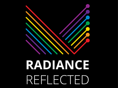 Radiance Reflected Logo branding design flat identity illustration illustrator lettering logo minimal type typography vector web