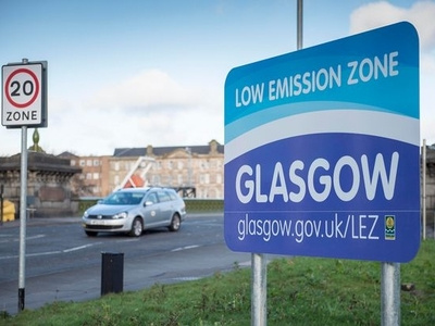 Low Emission Zone Glasgow Indicative Signs branding design flat identity illustration illustrator lettering logo minimal type typography vector