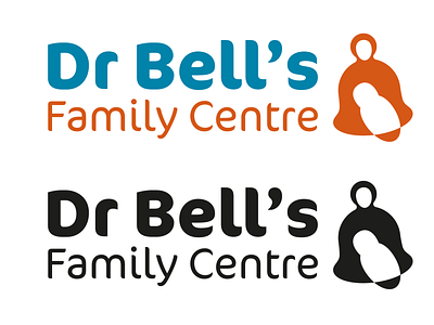 Dr Bell s Family Centre Logo Dribbble branding design flat identity illustration illustrator logo minimal typography vector