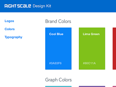 Design Kit bootstrap colors css styleguide swatch