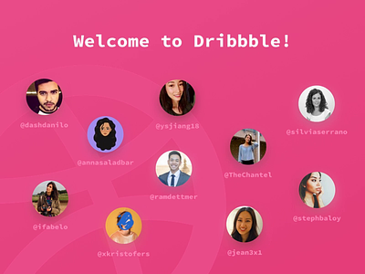 Welcome to Dribbble! behindthescenes draft drafted invites welcome welcome shot