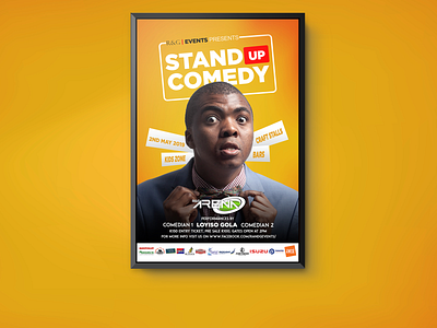 Stand up comedy branding design