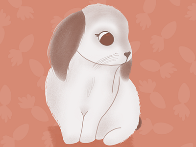 Bunny animal art bunny cute design illustration illustrator art love procreate rabbit
