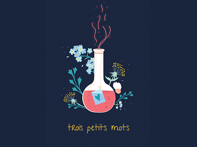 Trois petits mots cute design illustration illustrator illustrator art