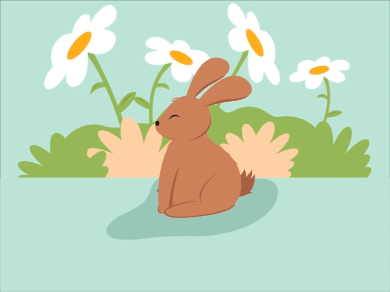 Easter after affects animal animation cute design easter egg illustration illustrator illustrator art rabbit