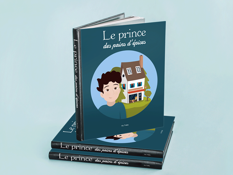 Couverture du roman Le Prince Des Pains d'Épices art book cover cute design illustration illustrator illustrator art photoshop prince print roman