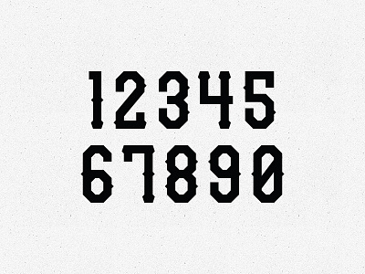 Typeface Pt. 2: Numbers custom font numbers type typeface typography wip
