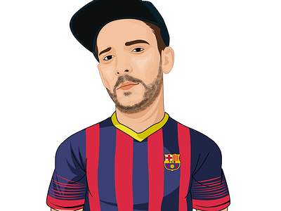 BIG Head cartoon Portact  "Barcelona"