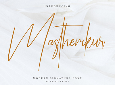 Mastherikur Modern Signature Font branding casual cool font design font fonts hand lettering handmade handwriting handwritten signature stylish trademark type type art typedesign typeface typography typography design watermark