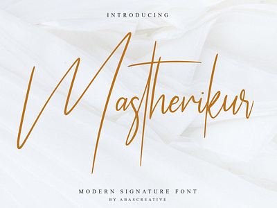 Mastherikur Modern Signature Font
