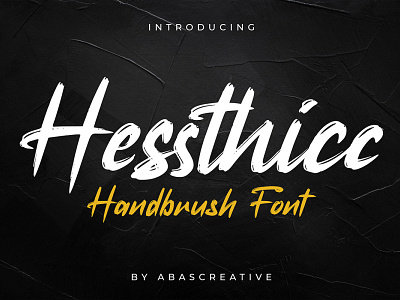 Hessthicc Brush Font