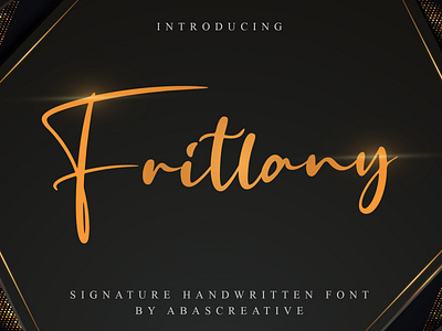 Fritlany | Handwritten Font