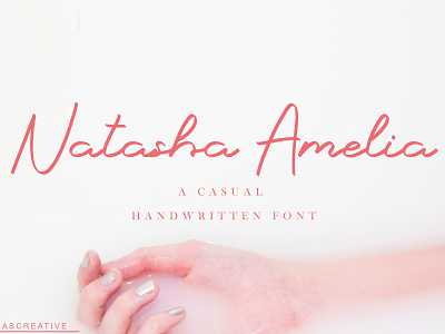 Natasha Amelia a Casual Handwritten Font