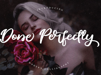 Done Perfectly Modern Calligraphy Font