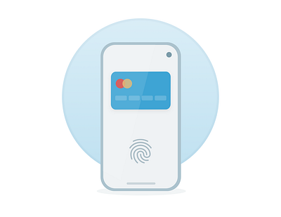 Mobile Payment branding design emptystate illustration