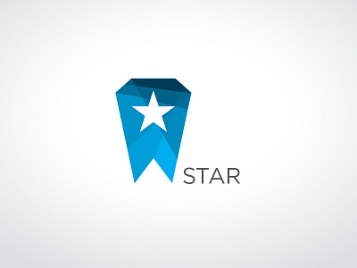 Star Logo 2 angular blue branding color icon identity logo mark polygon prototype space star