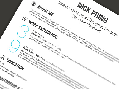 My Resume 2 7 blue cv graph hobbies icons infographic ios print resume skills
