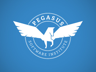 Pegasus Final Logo branding horse icon logo mark pegasus seal serif wings