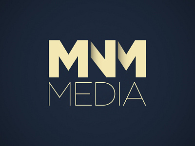 MNM Media Final Logo 3d branding icon logo mark typography