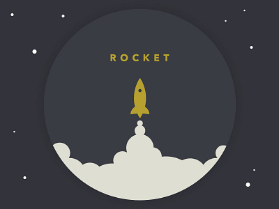 Rocket Logo avenir logo retro rocket seal simple space typography vintage