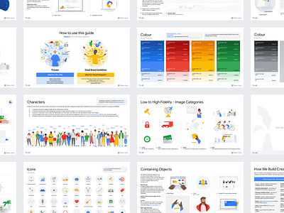 Google Skillshop Style Guide brand guidelines branding colours deck design digital google identity illustration layout slides ui