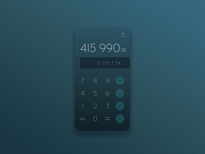 Calulator app concept dailyui design ui