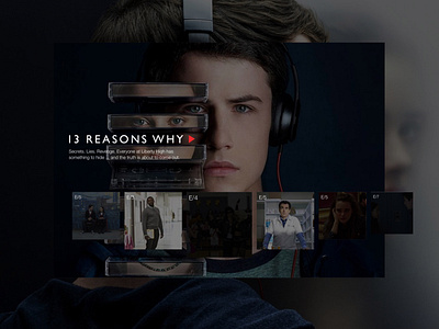 Concept UI Design for 13 Reasons Why | Netflix