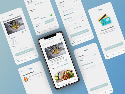 Ryori - Cooking App Design app design mobile app ui ux