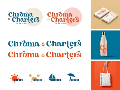 Chroma Charters branding design icon illustration logo packaging