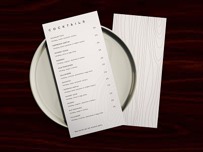 The OAK Room branding design food and beverage logo menu