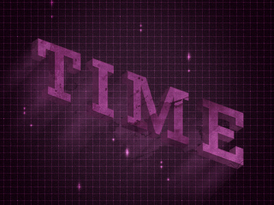 Time - Compound Words purple space texture time type