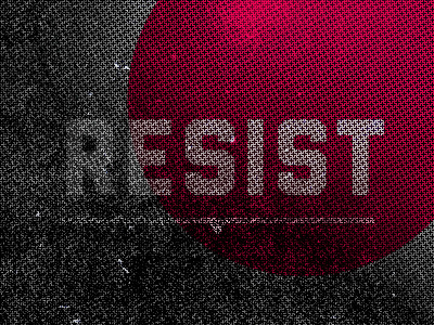 Resist abstract black red shape texture type