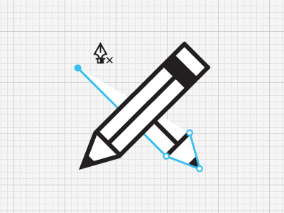 Creative black icon illustration pencil service white