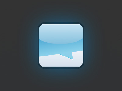 Talkicon css'ed blue border radius chat css css3 gradient html icon