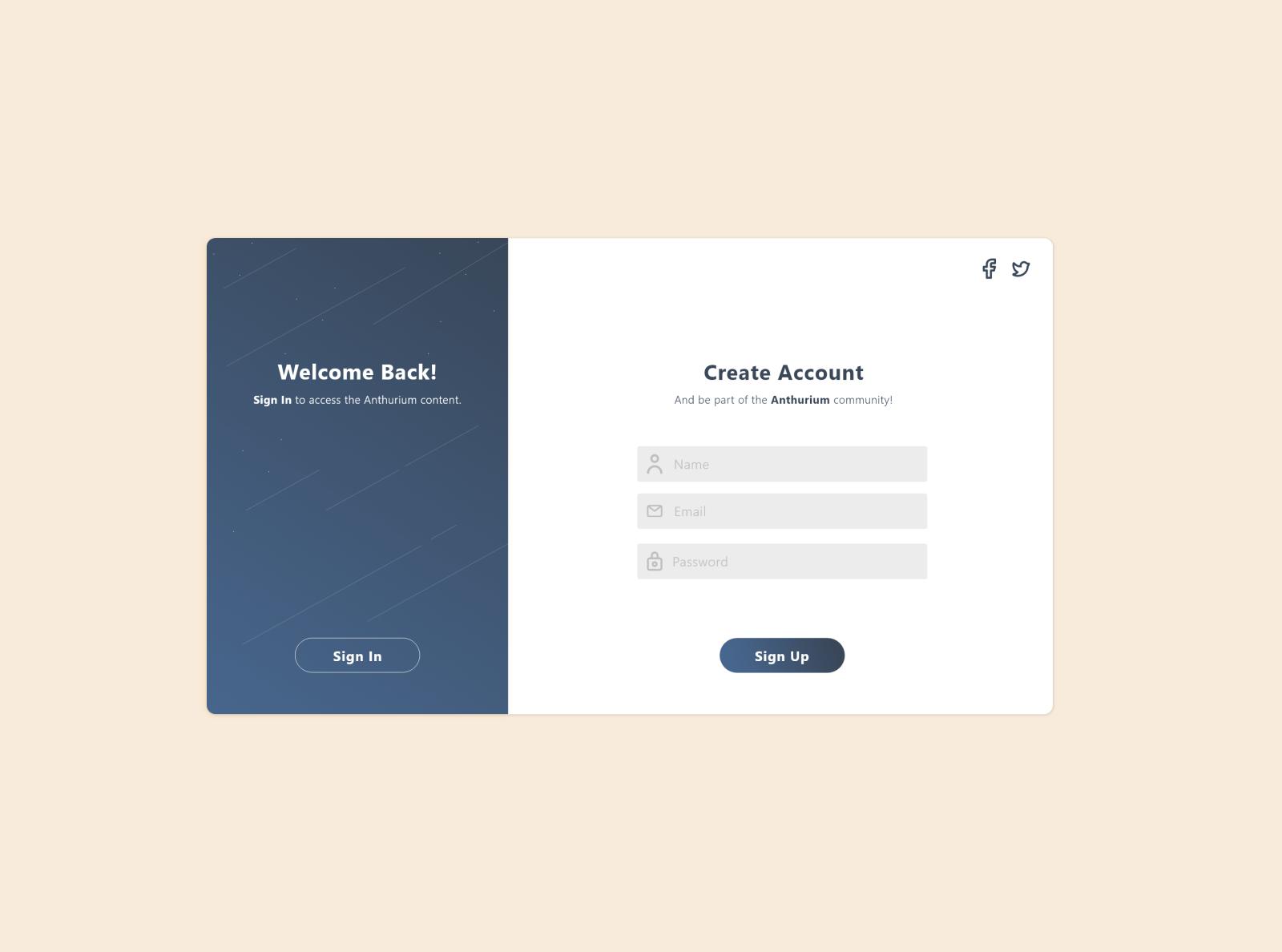 Sign in and Sign Up by Bira Moura on Dribbble