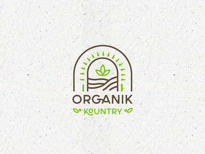 Organik kountry logo brandidentity branding branding and identity designer designer mehul identity design leaf logo logo logo design logodesign minimalist logo organic logo