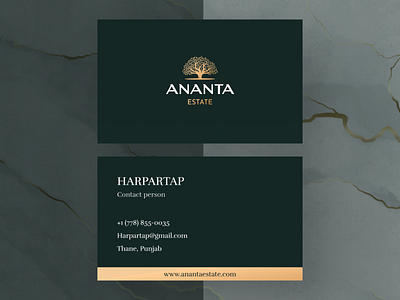 Ananta estate business card