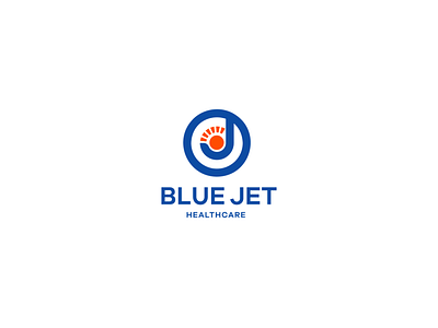 Blue jet healthcare logo brand and identity brandidentity branding design identity design illustration logo logo design logodesign